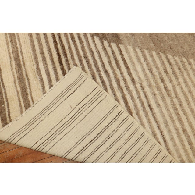Zabihi Collection Contemporary Tulu Mohair Style Turkish Rug - 10'3" x 14'5" For Sale - Image 4 of 12