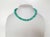 Metal Amazonite Beaded Necklace, 18-Inch, Silver-Gilded Amazonite Clasp For Sale - Image 7 of 10