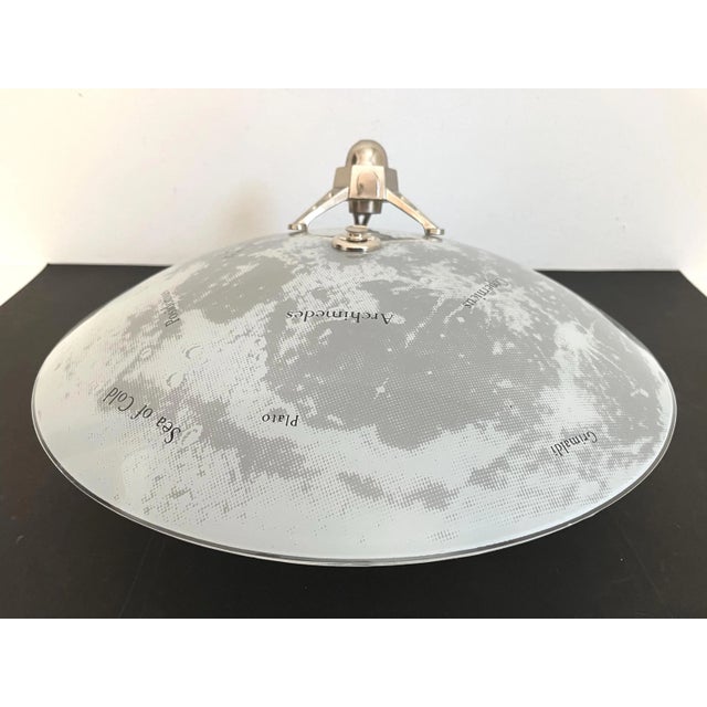 1960s Space Age Moon & Lander Flush Light For Sale - Image 12 of 18
