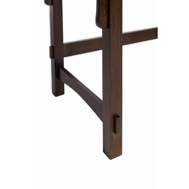 Mission Quarter Sawn Oak Writing Desk - Walnut For Sale In Chicago - Image 6 of 11