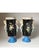 Late 19th Century Beautiful Large 16 Inch Pair Antique French Porcelain Urns or Vases Eclectic Victoria Aesthetic Movement Naturalism Maidenhead Handles For Sale - Image 5 of 11