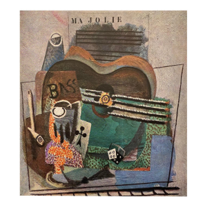 Pablo Picasso Vintage 1953 First Edition Cubism Fine Art Lithograph Print " Ma Jolie " 1914