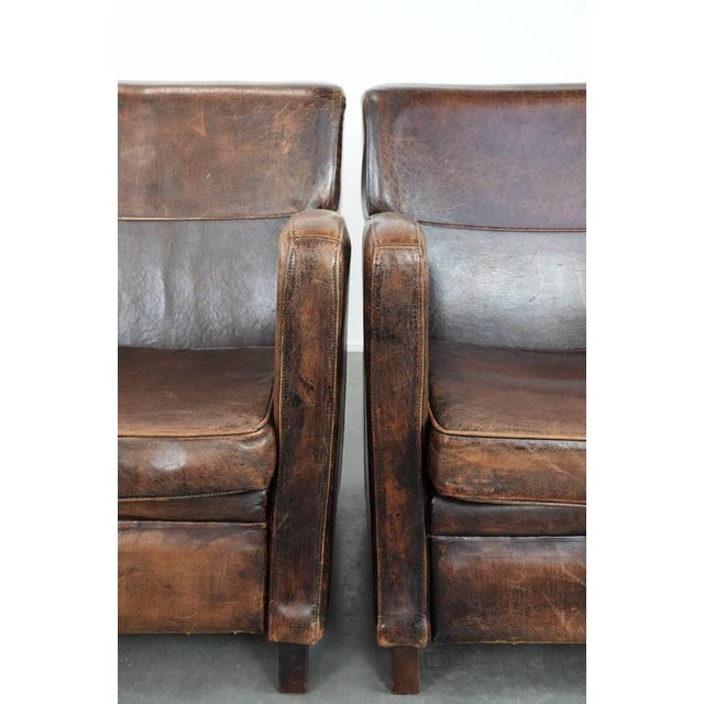 Vintage Sheepskin Armchairs, Set of 2 For Sale - Image 10 of 18
