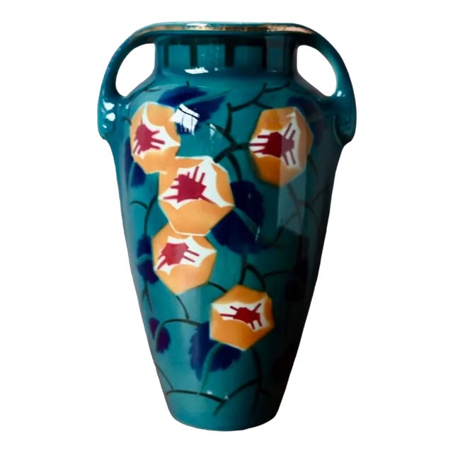 Large Vintage Vase by Keller & Guérin Lunéville, 1920s For Sale