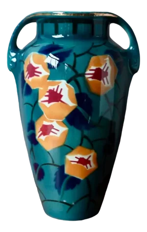 Large Vintage Vase by Keller & Guérin Lunéville, 1920s