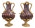 French Turned Red Marble Vases with Gilt Bronze Mounts, 1800, Set of 2 For Sale