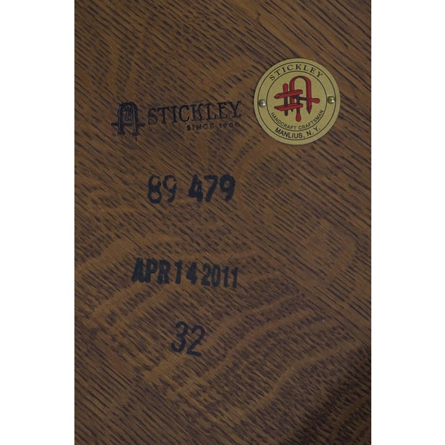Stickley Mission Oak Round Harvey Ellis Cocktail Coffee Table For Sale - Image 13 of 13