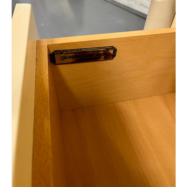 Wood Giorgio Collection Burled Satinwood & Leather Wardrobe For Sale - Image 7 of 9