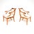 Antique Biedermeier Swedish Satin Birch Armchairs, 1860s, Set of 2 For Sale - Image 3 of 11