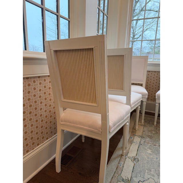 18th Century 18th Century Louis XVI Square Back Dining Chairs - Set of 10 For Sale - Image 5 of 6