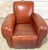 Oversized French Modern Leather Club Chair, France, Circa 1960s A generously proportioned and beautifully aged French...