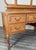 Metal Vintage French Louis Style Oak Dressing Table with Mirror For Sale - Image 7 of 12