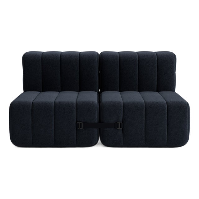 Curt Modular Set - Flexible 2-Seater - Jet - 9806 (Dark Grey) by Ambivalenz, Set of 4 For Sale