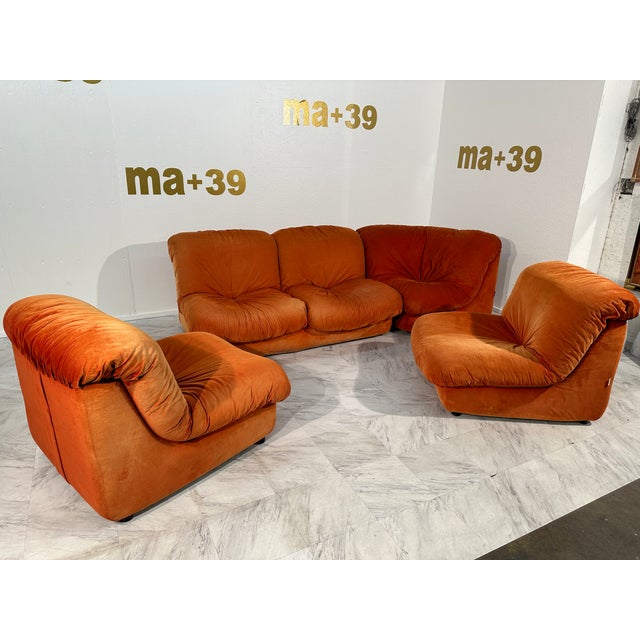 Vintage Italian Modular Sofa From Airborne, 1960s Italy- 5 Pieces For Sale - Image 4 of 8