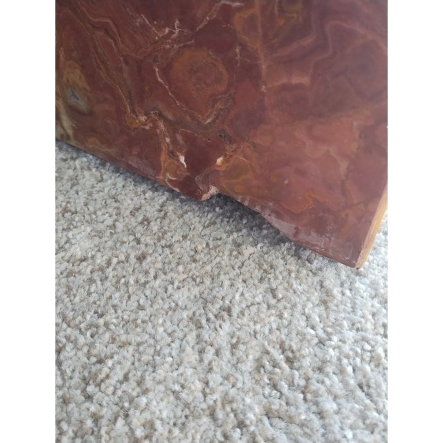 Vintage 1970s Mid Century Postmodern Italian Marble Coffee/Cocktail Table 36" For Sale - Image 12 of 14