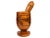 Rustic Vintage Hand-Carved Wood Footed Mortar & Pestle Set- 2 Pieces For Sale - Image 3 of 10