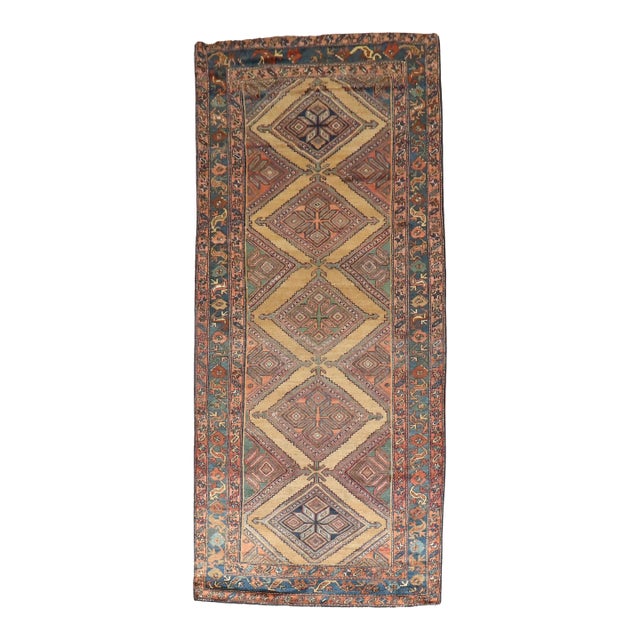 Early 20th Century Zabihi Collection Tribal Persian Kurd Camel Runner For Sale