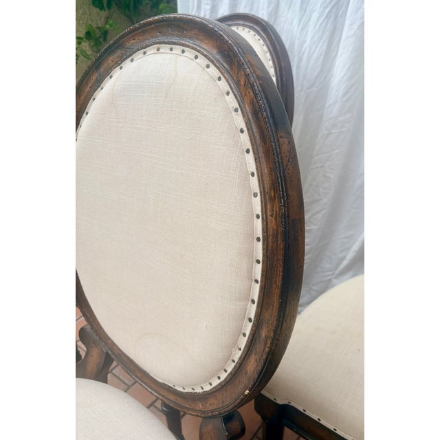 Beige Stanley Furniture European Farmhouse Louis XVI Medallion Dining Chairs-Set of 6 For Sale - Image 8 of 14