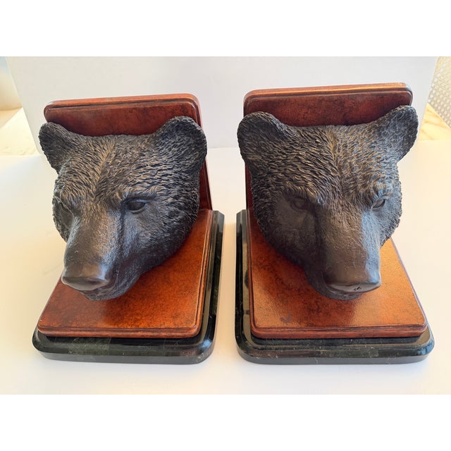 Vintage Bear Bookends by Maitland-Smith For Sale In New York - Image 6 of 10