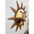 Vintage Mid-Century Style Metal Sunburst Wall Mirror, 36" For Sale - Image 4 of 7