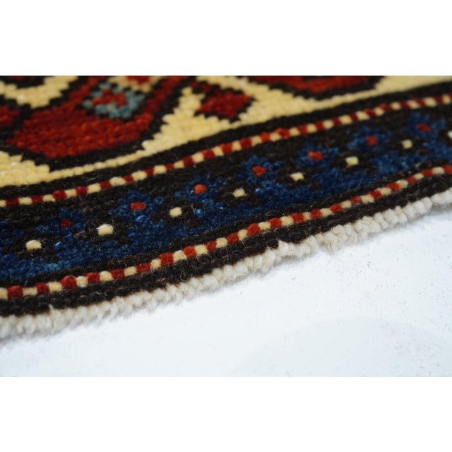 Blue Vintage Shirvan Rug 4'0'' x 6'3'' For Sale - Image 8 of 12