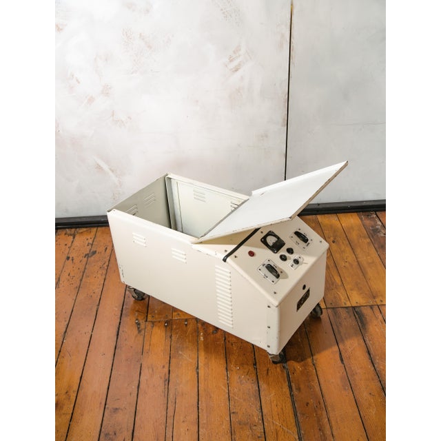 Vintage Famed Lamp Cart with Oak Tops, 1960s For Sale - Image 9 of 18