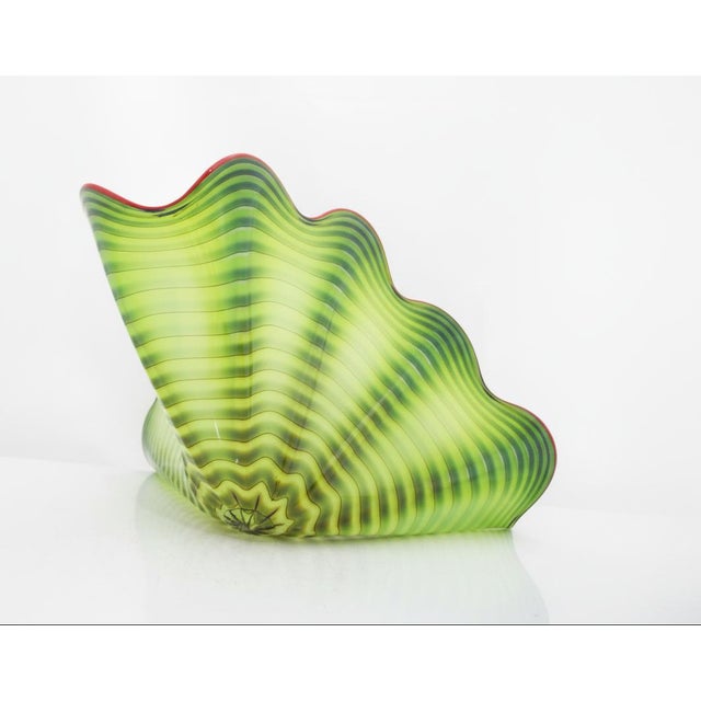 Dale Chihuly 2pc Parrot Green Persian Series Hand Blown Art Glass Sculpture For Sale In Portland, OR - Image 6 of 18