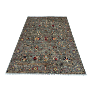 Hand-Knotted Afghan Sultanabad Chobi Wool Area Rug - 8'2" X 11'2"