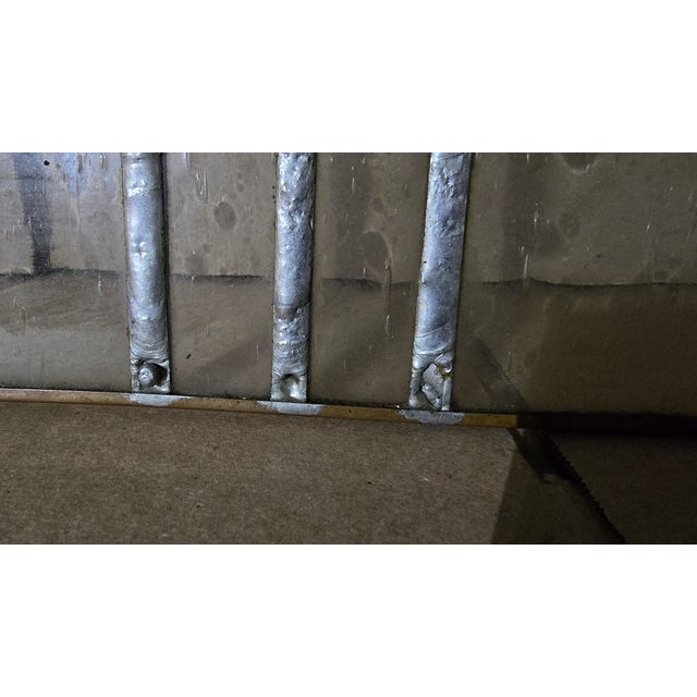 Glass Antique Stained Leaded Glass Window Pane Panel With Copper Trim For Sale - Image 7 of 10