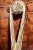 Vintage Solid Brass Electric Candle Stick Rope and Tassel Wall Sconce With Linen Shade For Sale - Image 9 of 14