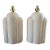 Art Deco Cream Table Lamps - A Pair For Sale