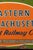 1950s Vintage Painted Metal Railway Advertising Sign For Sale - Image 5 of 7