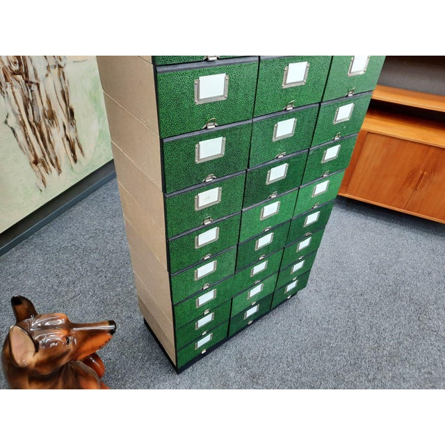 Mid-Century Modern Highboard with File Boxes, 1950s, Set of 31 For Sale - Image 6 of 13