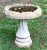 Gray Vintage Concrete Birdbath For Sale - Image 8 of 10