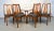 A classic set of six Danish dining chairs, crafted in walnut with warm, elegant grain. The clean lines and sculptural form...
