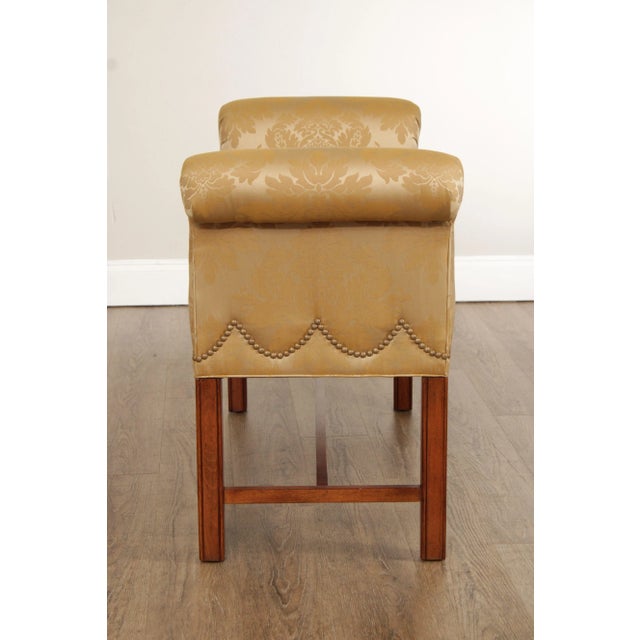 Ethan Allen Chippendale Style Window Bench For Sale - Image 9 of 12