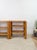Beige Vintage Modular Pine 4-Piece Shelf Unit Rustic Stackable Bookcase Organic Modern For Sale - Image 8 of 10