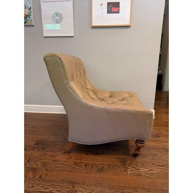 Luxury Highland House Tufted Chair and Ottoman by Barclay Butera For Sale - Image 9 of 18