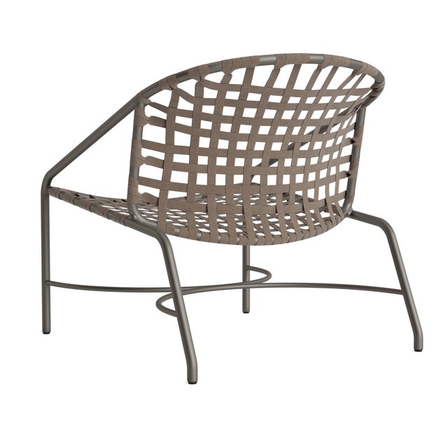 Not Yet Made - Made To Order Brown Jordan Kantan Aluminum Suncloth Lounge Chair, Mica frame with Mica fabric For Sale - Image 5 of 11