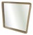 Square Cream Plastic Mirror with Rounded Edges, 1970s-1980s For Sale