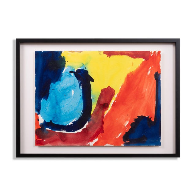 Friedrich Schiemann, Untitled, 1967, Ink & Watercolor, Framed For Sale - Image 7 of 7