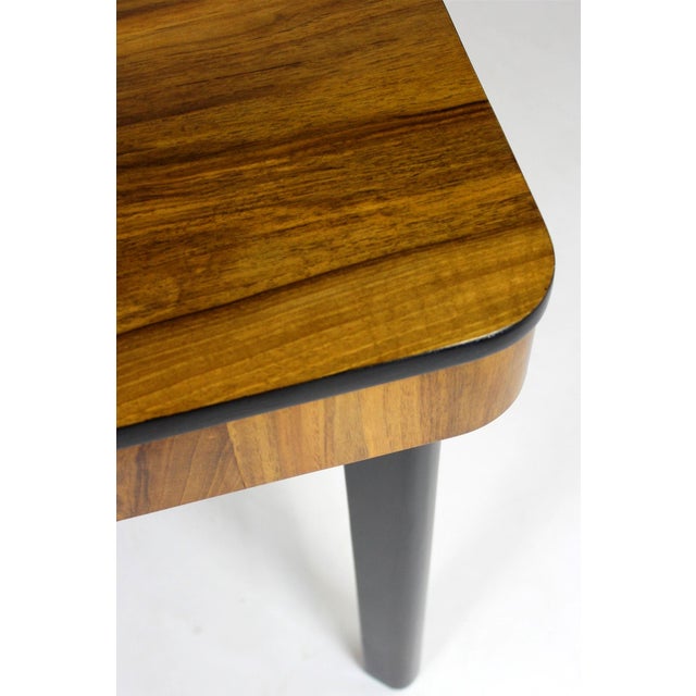 Walnut Folding Dining Table by Jindřich Halabala for Drevotvar, 1940s For Sale - Image 9 of 18