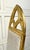 Gold Set of 4 Hollywood Regency Gothic Revival Gilt Dining Chairs in Ivory Bouclé For Sale - Image 8 of 12