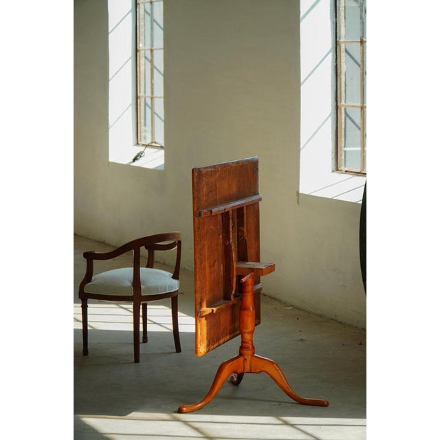 Antique Late 19th Century Swedish Square Folding Table in Burl Wood For Sale - Image 15 of 18