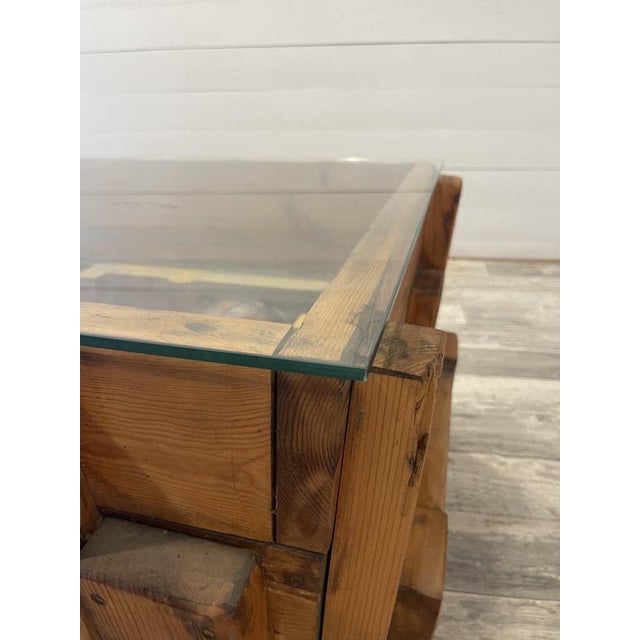 Vintage Industrial Coffee Table in Wooden Molds by Locomotive Factory in Martin, 1950 For Sale - Image 6 of 10