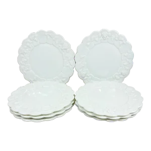 Vintage Milk Glass Plates