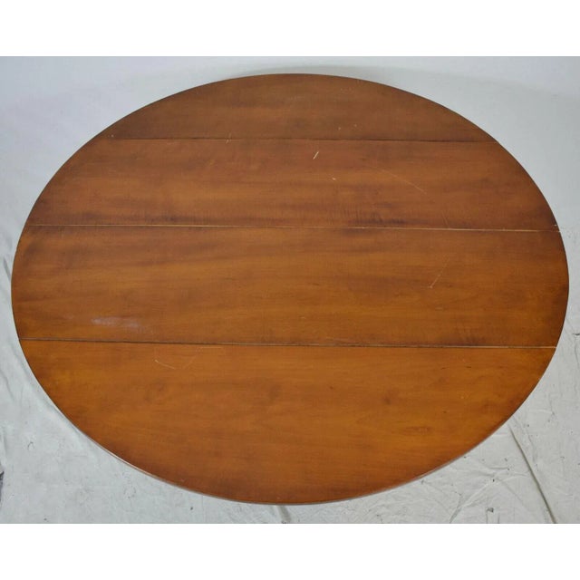 Portsmouth Round Shoefoot Hutch Table Bench Made David T. Smith Ohio