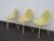 Mid-Century Modern Herman Miller Eames Set of 3 Fiberglass Shell Chairs 1960s Light Yellow 6640 For Sale - Image 3 of 18