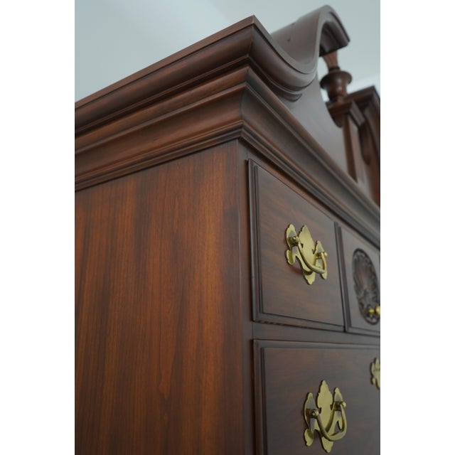 Henkel Harris 3-Piece Cherry Philadelphia Highboy Chest For Sale - Image 13 of 18