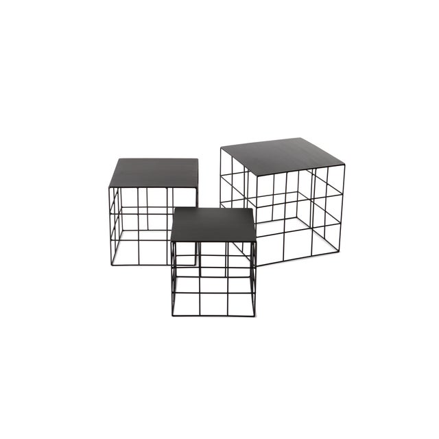 Set of 'Reton' coffee tables by Antonino Sciortino for Atipico. The 3 pieces are of different sizes: 30x30xh30cm |...